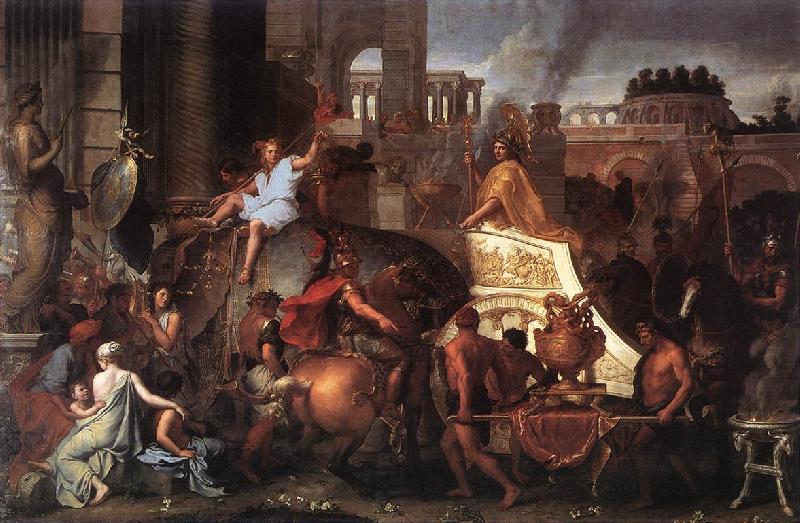 LE BRUN, Charles Entry of Alexander into Babylon h oil painting image